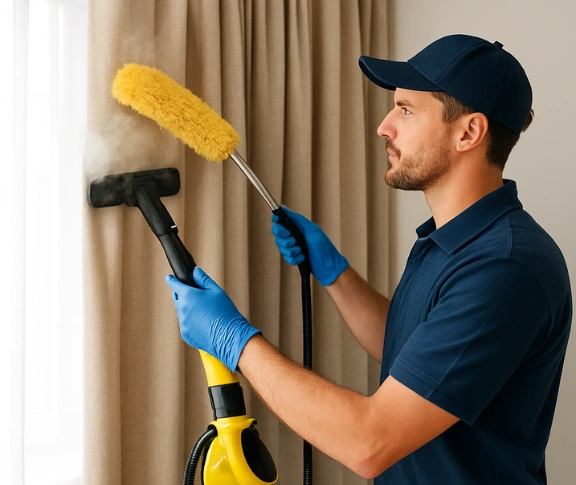Trusted curtain steam cleaning technician Matty Curtain Cleaning huntingwood-nsw QLD