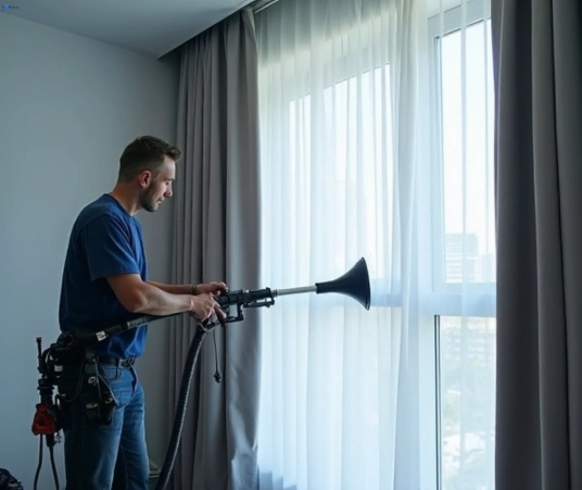 Professional curtain steam cleaning process equipment Matty Curtain Cleaning huntingwood-nsw
